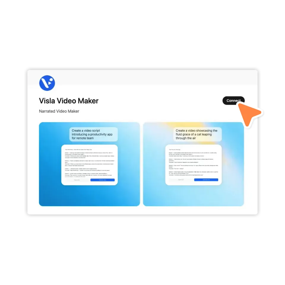 Connect the Visla Video Maker app to your Visla account in ChatGPT